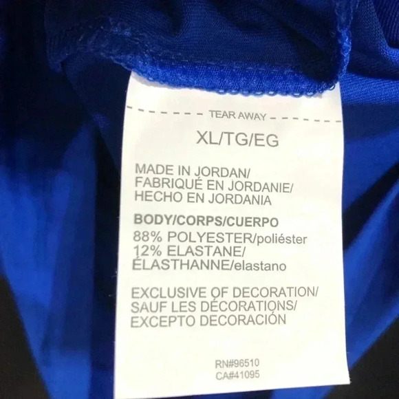 Under Armour Royal Blue Button-Up Tee - Picture 5 of 8